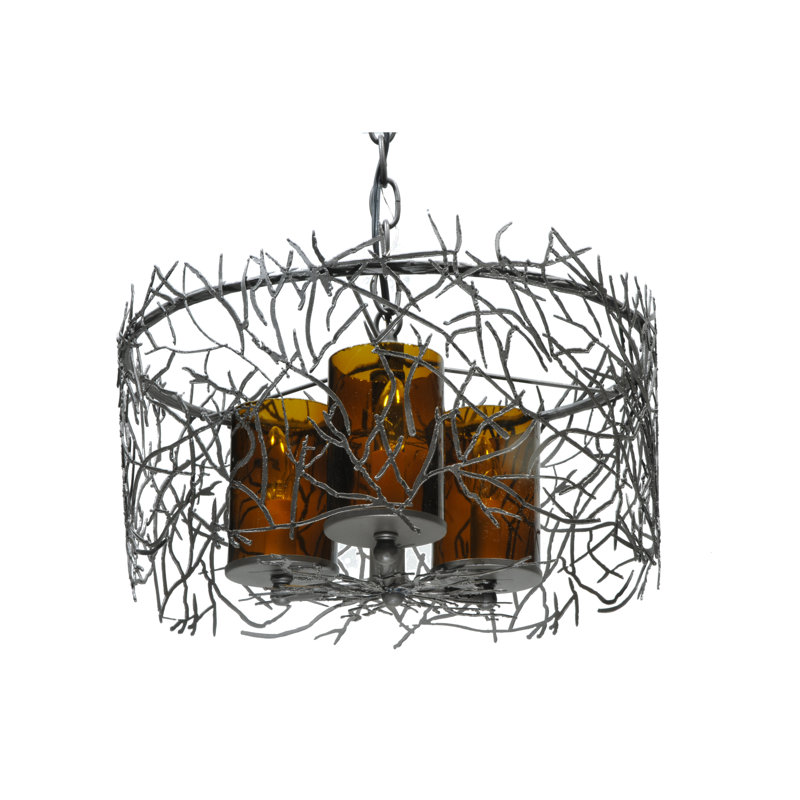 Greenbriar Oak 3 - Light Chandelier
