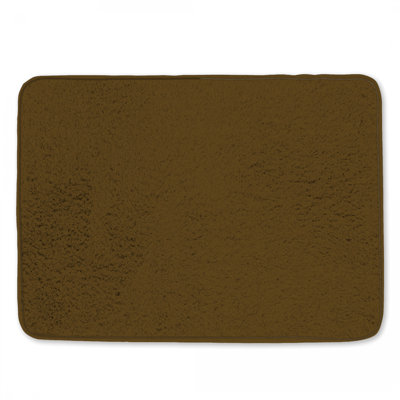 Solid Brown Color Bath Mat