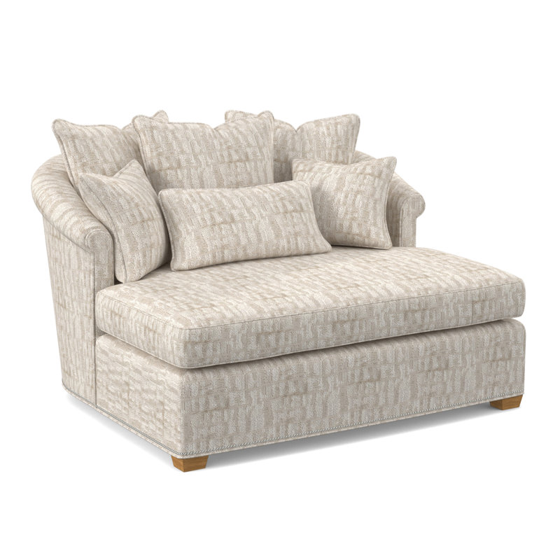 Méridienne Josephine, Ambre, Viscose brume blanche