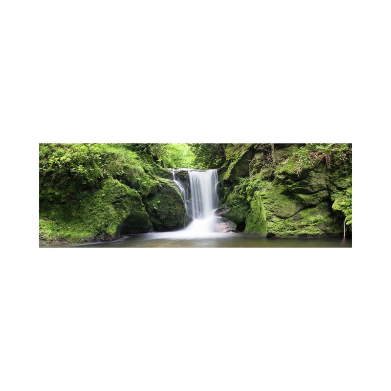Geroldsau Waterfall, Forest, Baden-Wurttemberg, Germany by Panoramic Images - Wrapped Canvas Panoramic Print