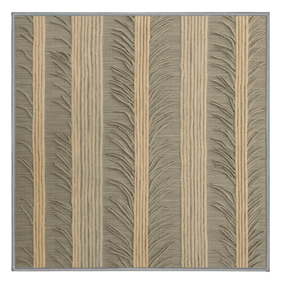 Tapis botanique brun lavable à la machine