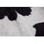 Tapis noir en peau de vache véritable Norwich
