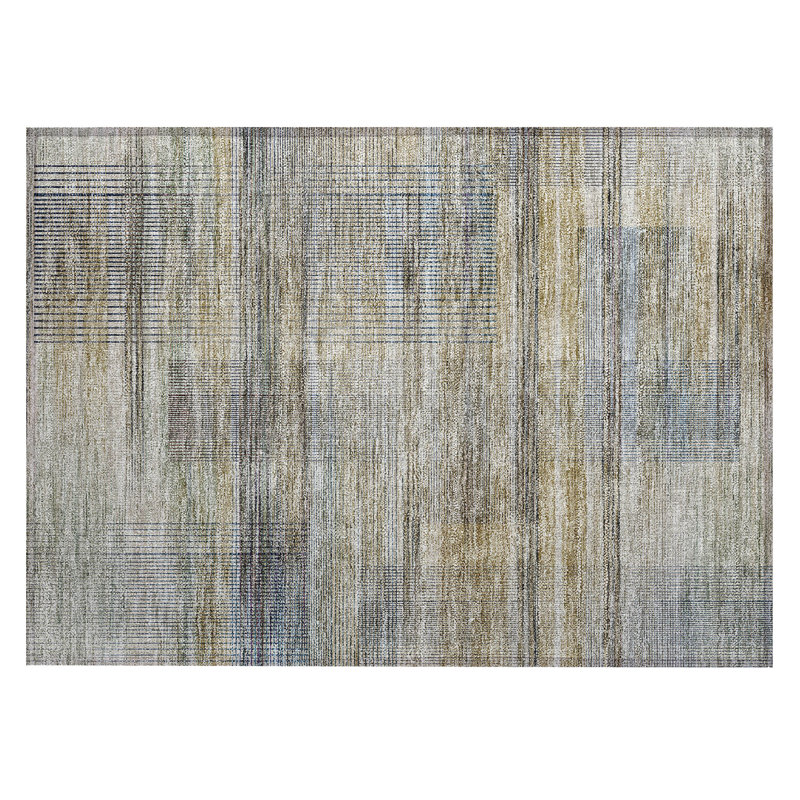 Charice Flatweave Striped Indoor / Outdoor Rug, Rectangle 1'8" x 2'6"