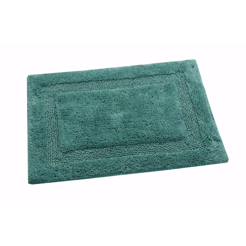 Ensemble de tapis pour salle de bain 100% coton Purdy, Bleu arctique