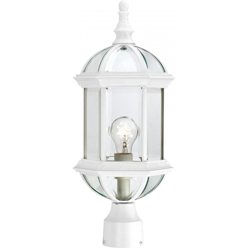 Quonset Lantern Head, Textured Black, Clear