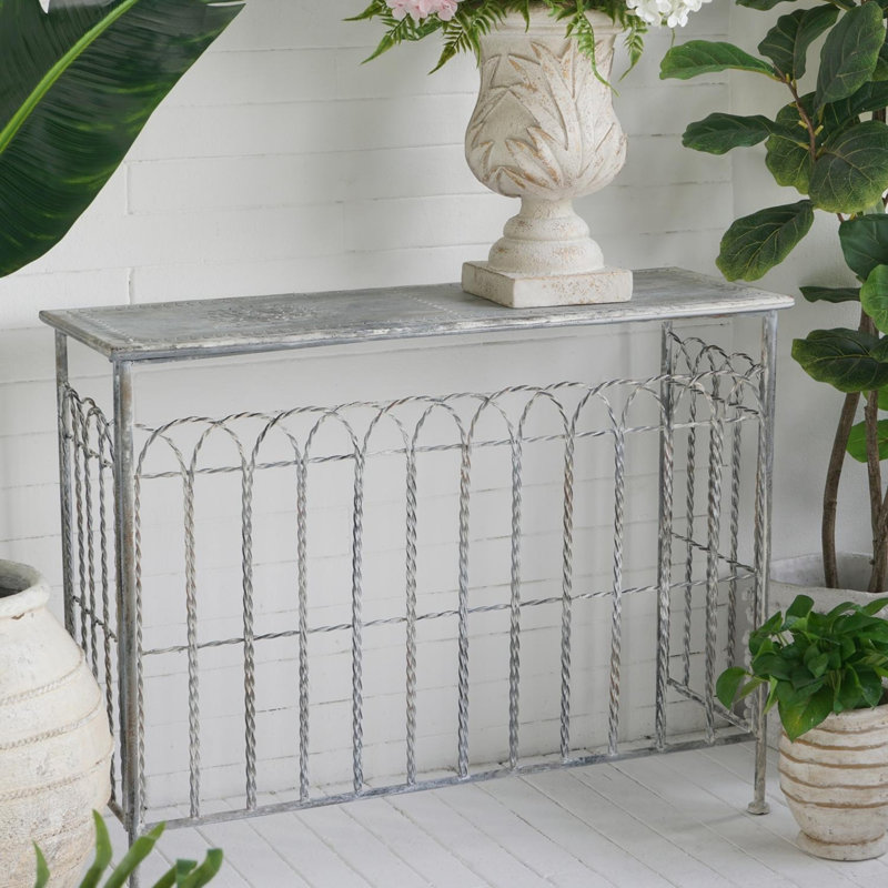 Rustic Arched Fence Console Table, Accent Table