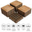 30cm L x 30cm W Interlocking Wood Deck Tile-2084120192