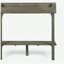 3-Piece Balcony Bar Set with Bottom Shelf Table and 2 Stools, Grey Finish