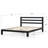 Camea Contemporary Modern Metal Platform Bed-1563246425