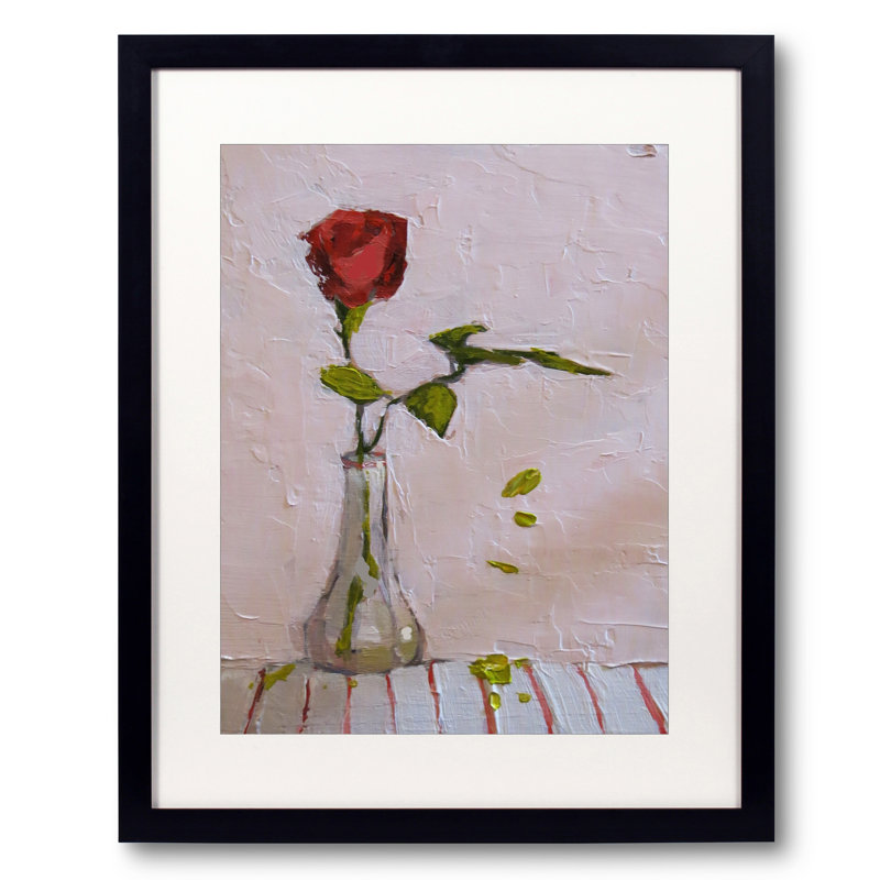 " Single Rose " by Phyllis Adams, 20" H x 16" W