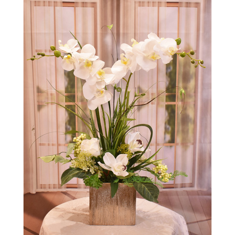 24 " Faux Silk Orchid Arrangement