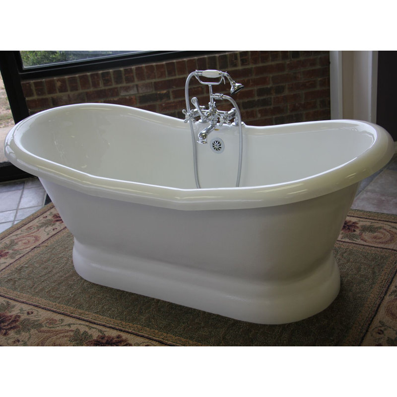 Empress 68" x 30" Pedestal Soaking Bathtub