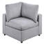 Ensemble de canapé modulaire en velours côtelé 6 pièces 3 pièces 3 pièces avec coin 2 chaises sans accoudoirs 1 repose-pieds