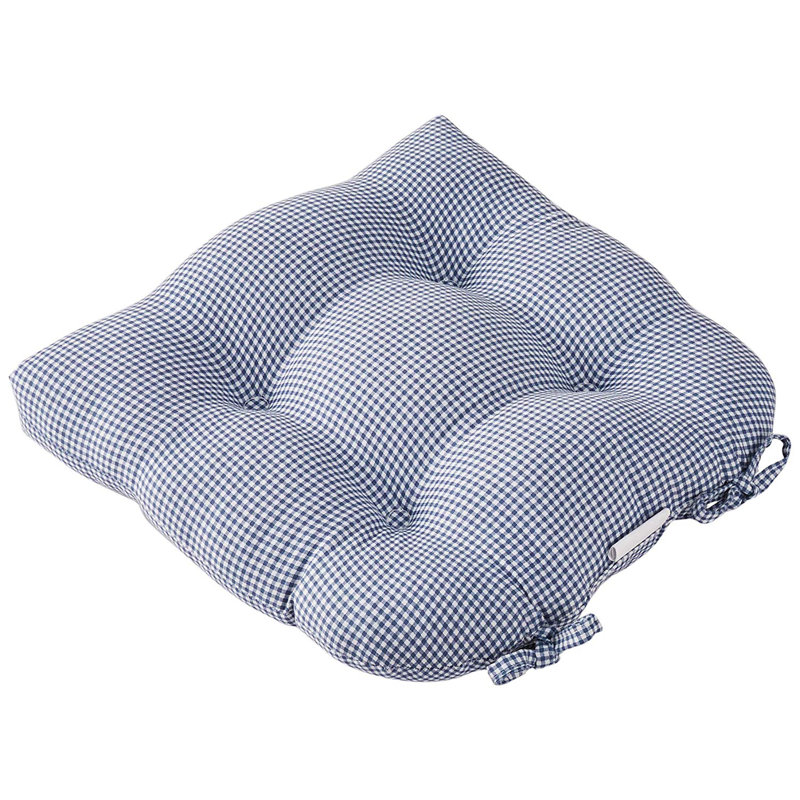 Outdoor 3'' Dining Chair Chair Pad, Blue