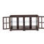 Vitrine à DEL vitrine antique avec portes en verre Tablettes réglables pour objets de collection Vitrine rétro à quatre portes pour la maison ou le bureau Vitrine antique CHERRY-614683155