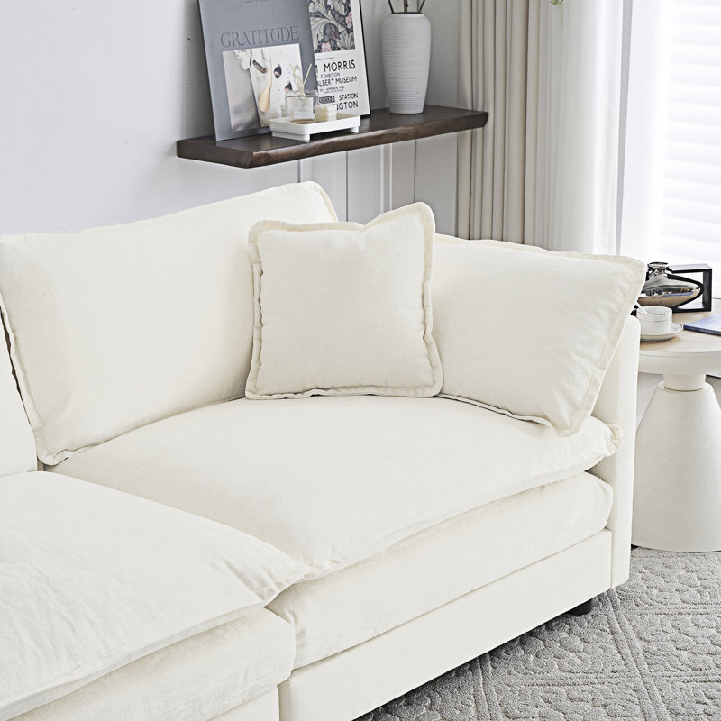 Canapé-lit Modern, Crème, crème