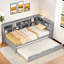 Lit de jour avec couchette Nelse, tablette de rangement et USB-106845422-106845423
