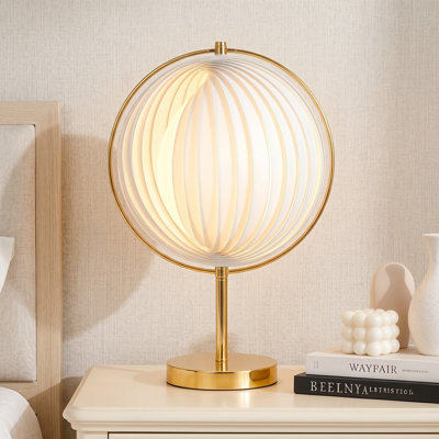 Lampe de table 17,72 po en acrylique déformable, interrupteur à cordon (lumière E26 3 couleurs incluse)