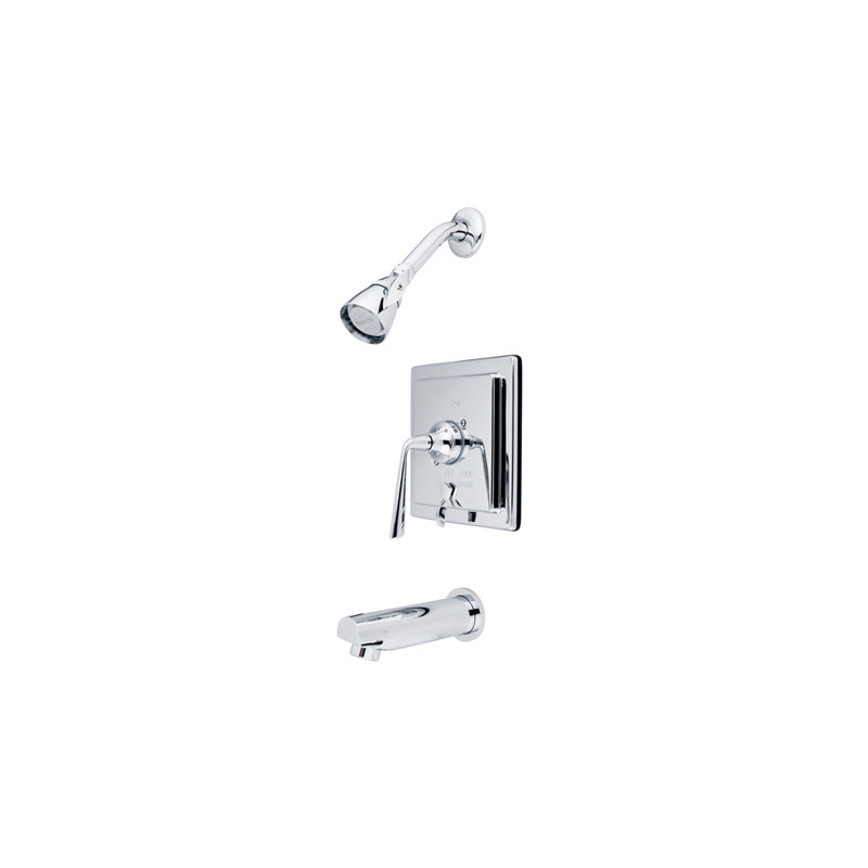 Copenhagen Tub and Shower Faucet Trim, Polished Chrome
