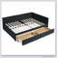 Upholstered Tufted Bed Frame with Two Drawers, Sofa Bed Frame with Comfortable Backrest and Armrests, Velvet