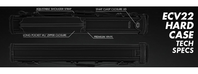 2'10" Pool Cue Case, Black