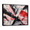 «Red and Black Marble Whispers II», reproductions d'art mural en marbre abstrait