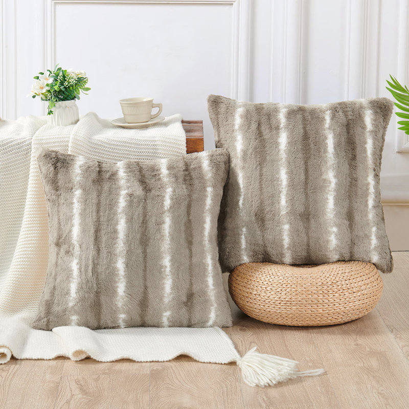 Housse de coussin Amanda, Gris taupe