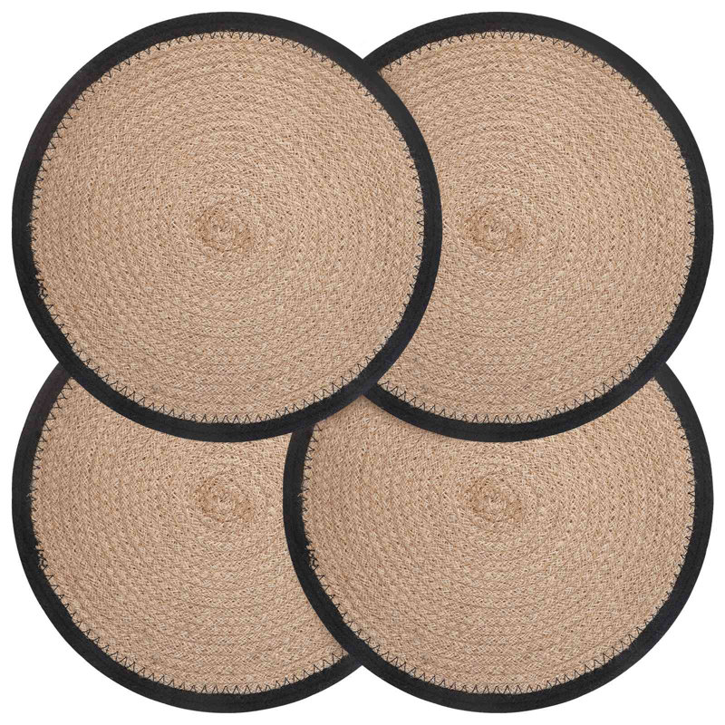  Jute Placemets 100% Tossa Jute Seagrass Decor Dining Table Setting
