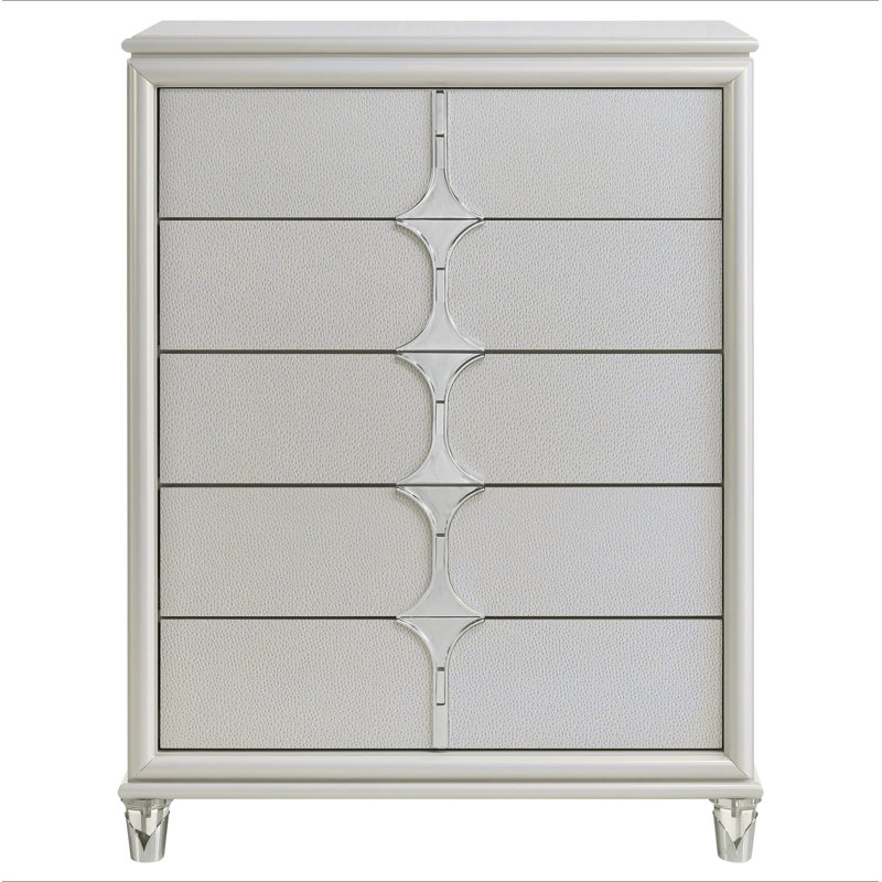Commode de chambre à 5 tiroirs Gwendolyn