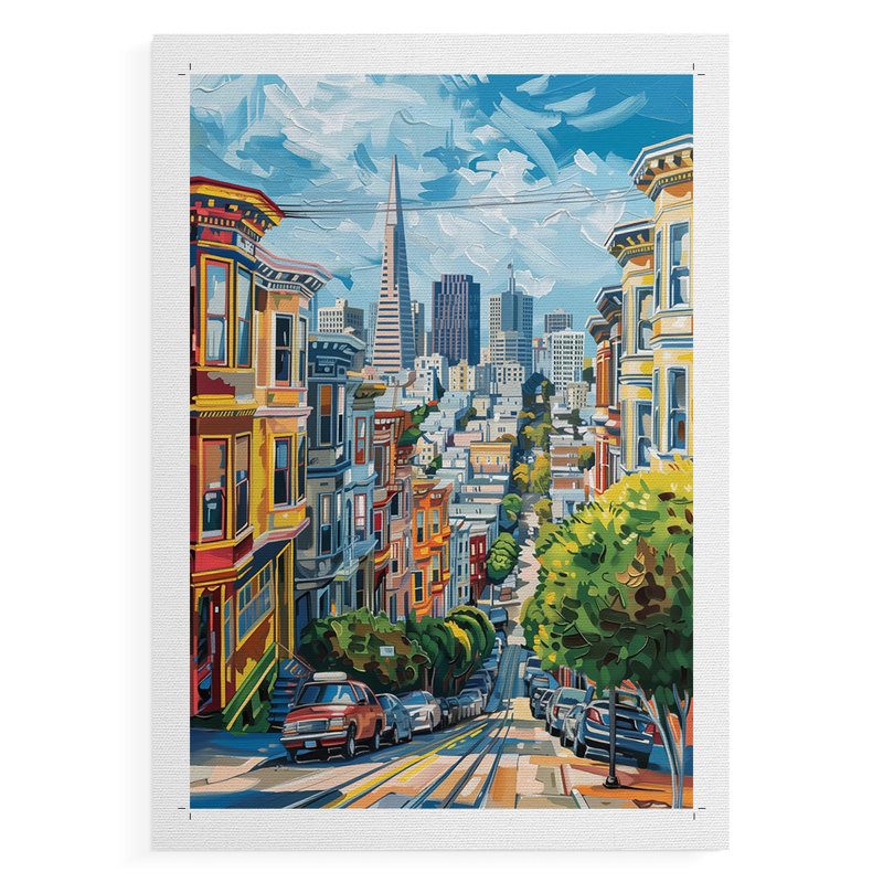 Paysages de la série Cccxxxix - Impression sur toile seulement - non encadrée, H 27 po x l 18 po