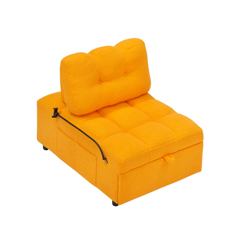 Multifunctional Single Seater Sofa, Orange