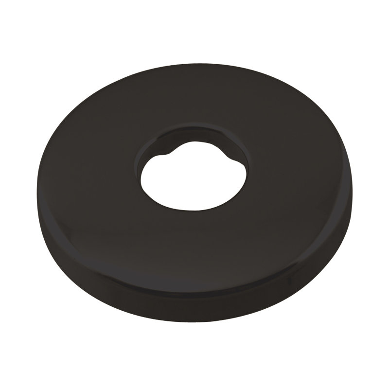 Bride de bras de douche à ouverture basse de 13/16 po de diamètre extérieur Sure-Grip, Noir mat