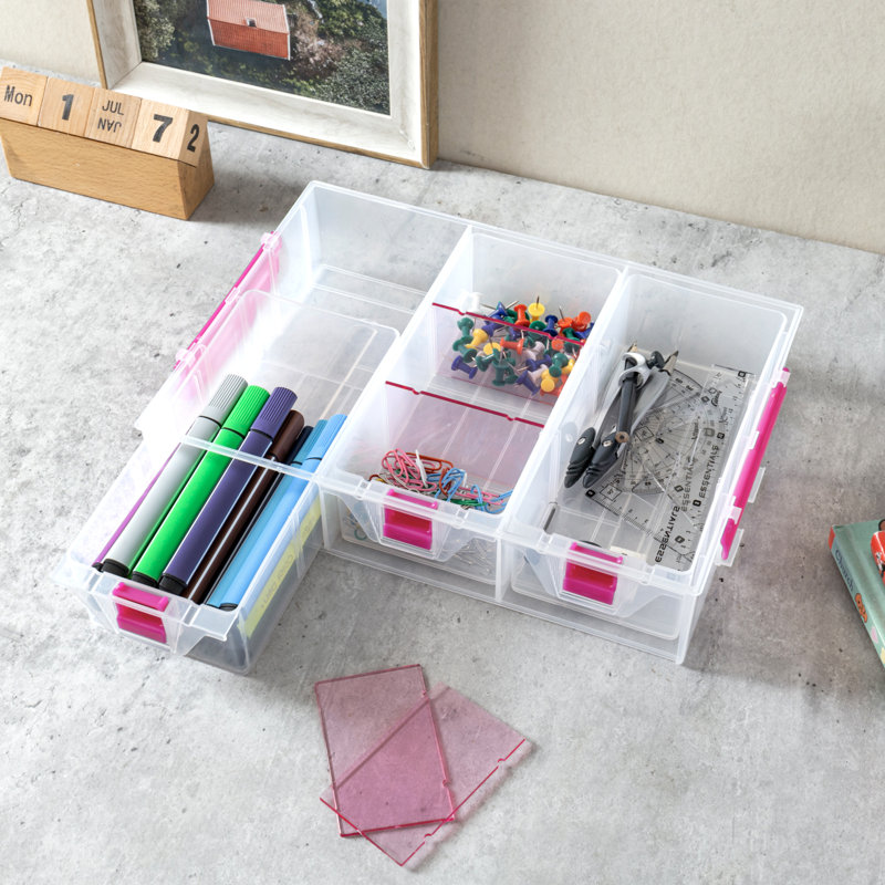 Plastic Stackable  Desk Organiser with Drawers