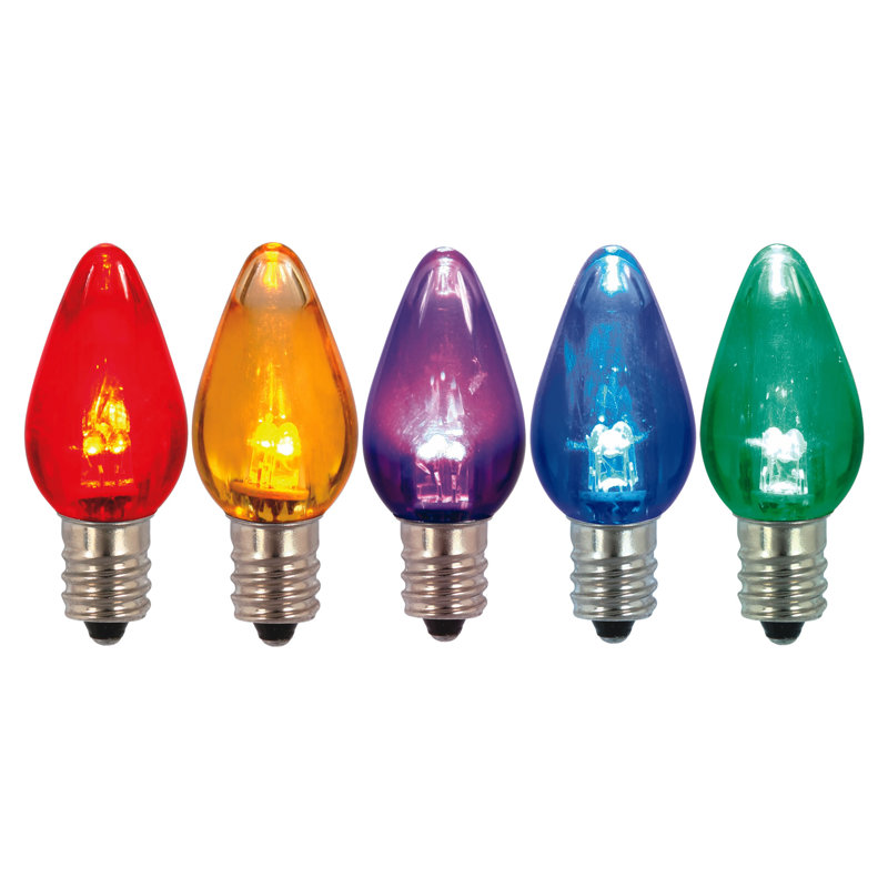 Vickerman C7 Transparent LED Bulb, Multi-color