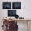 «Night Sky Dinosaur Constellations», ensemble de 3 giclées encadrées par Daphne Polselli-832503621-832503642