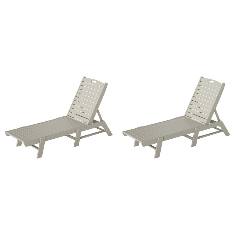 Laguna Outdoor Chaise Lounge Set, Light Gray