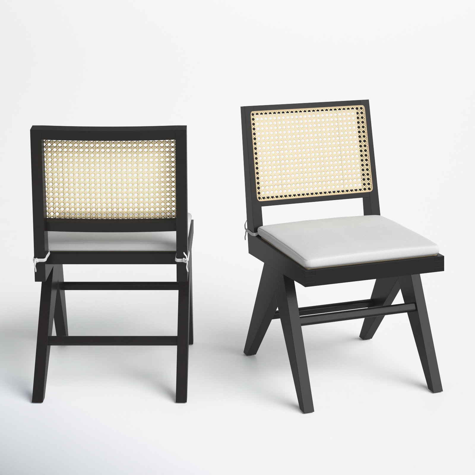Josephina Linen Dining Armchair, Black