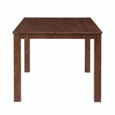 Solid Wood Rectangular Dining Table North American Red Oak Mid Century Modern Style