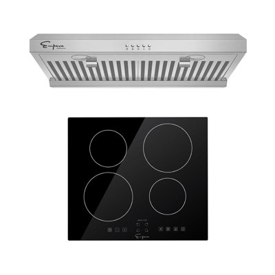 2 Piece Kitchen Package , 24" Induction Cooktop , 30" Ducted Under Cabinet Range Hood
