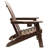 HDPE Folding Adirondack Chair With Cup Holder,Weather-Resistant, Low Maintenance,Supports Up To 400Lbs,Coffee-590467582