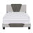 Tuscany Upholstered Geometric Linen Platform Bed Frame with Adjustable Height Headboard, Requires Box Spring- Boyd Sleep-904157149-844732193