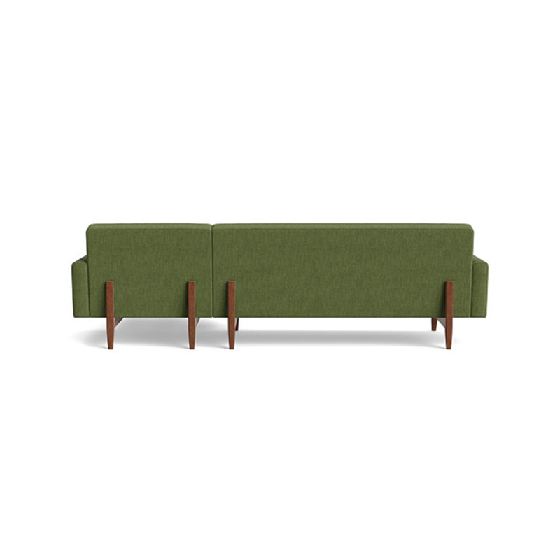 Tyler Chaise Sectional, Performance Weave - Basil, Right Hand Facing