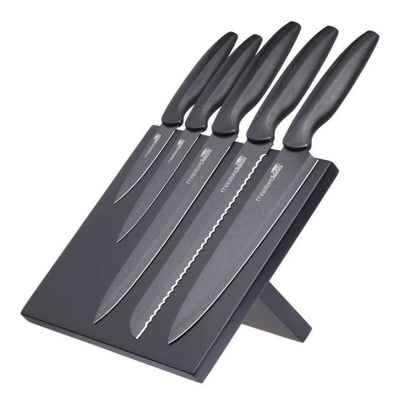 MasterClass Agudo 5 Piece Knife Set with Storage Stand