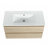 Wall-Mounted Bathroom Vanity With Ceramic Sink-56410117