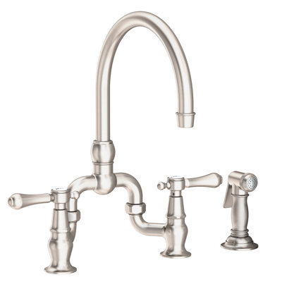 Chesterfield Kitchen Bridge Faucet with Side Spray