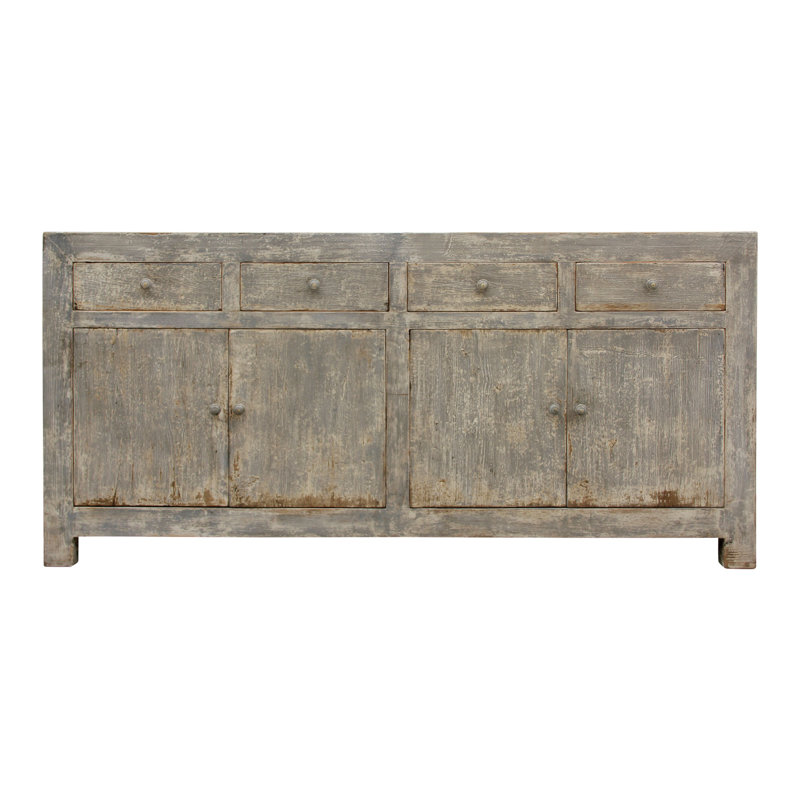 72'' Solid Wood Sideboard, Gray Wash