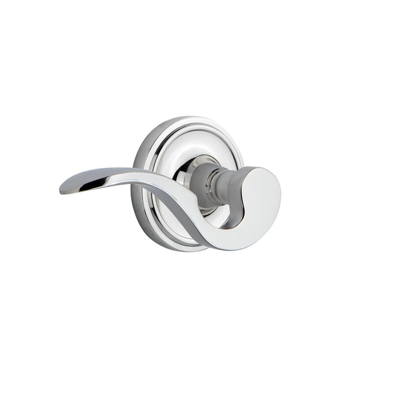 Classic Rosette Privacy (Bed & Bath) with Manor Lever, Bright Chrome, Left, 2.75"