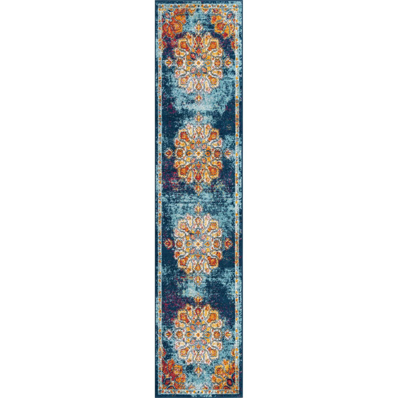 Oriental Indoor Rug, Runner 2'7" x 12'