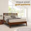 Base de lit plateforme en bois massif de qualité supérieure avec tête de lit Kaylin - capacité de 800 lb, sans sommier, convient à tous les matelas-380458353-380458354