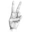«Hand Signs II», peinture sur toile-950861728